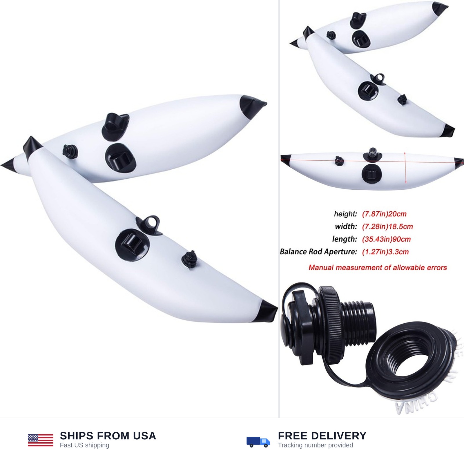 METER STAR Kayaking,Kayak Accessories,Kayak Floats,Kayak Floats Stabilizing Rods