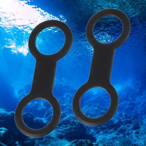 2 Pcs Snorkel Keeper, Silicone Snorkel Clip for Mask Dive Mask Strap Tube