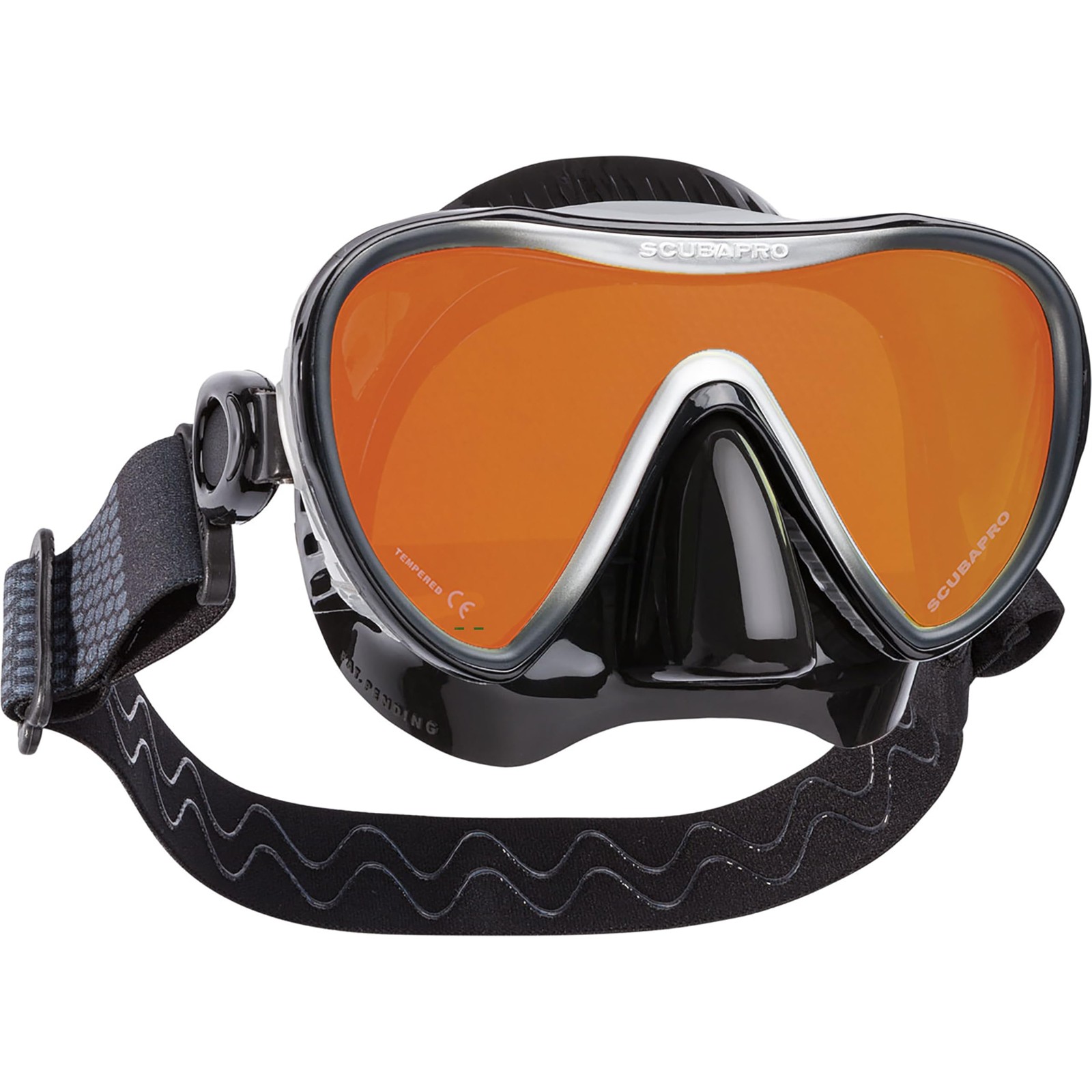 Scubapro Synergy 2 Trufit Diving Mask Comfort Strap Black/Black Silver Mirrored