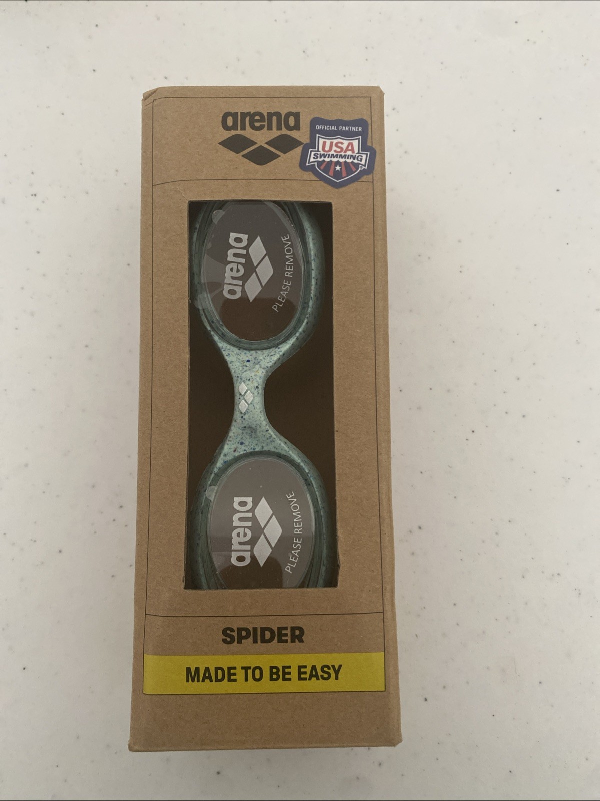 Arena Spider Goggles UV Protection Anti Fog Clear Grey New