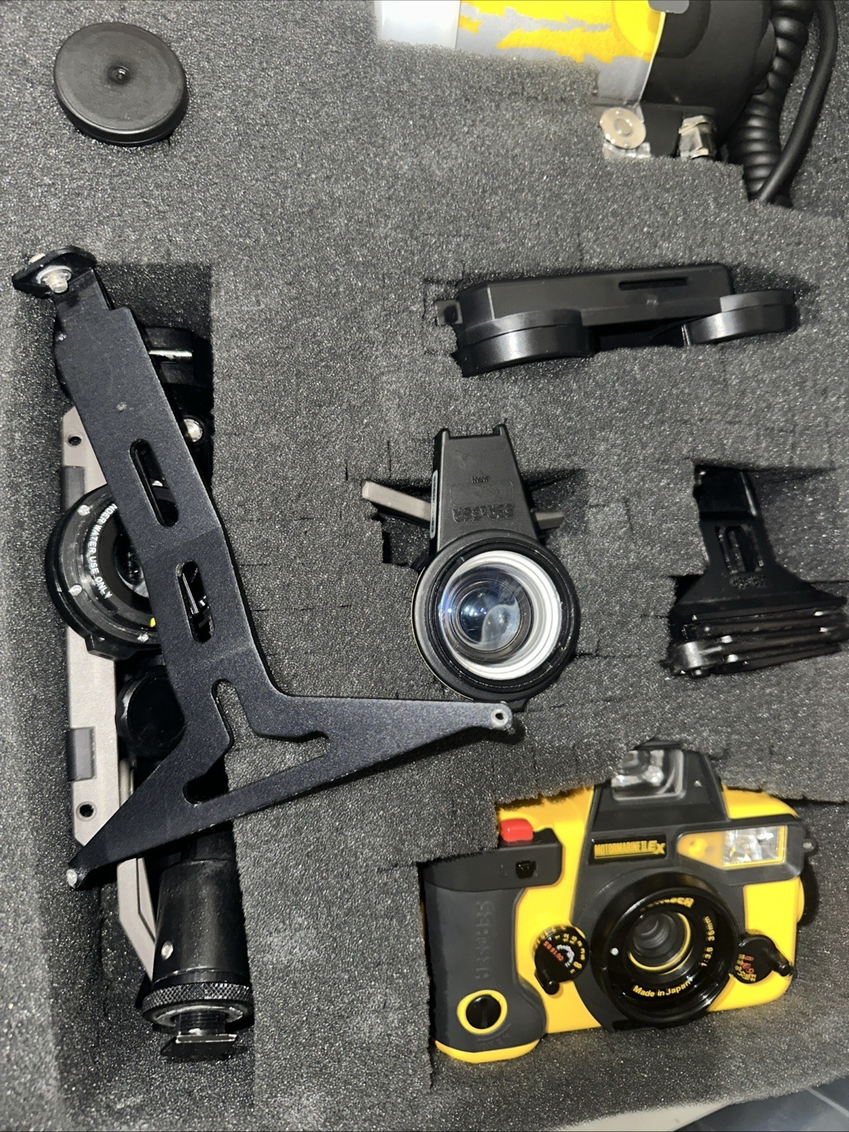Sea & Sea Motor Marine II Ex With 2 Strobes 2 Lenses In Case