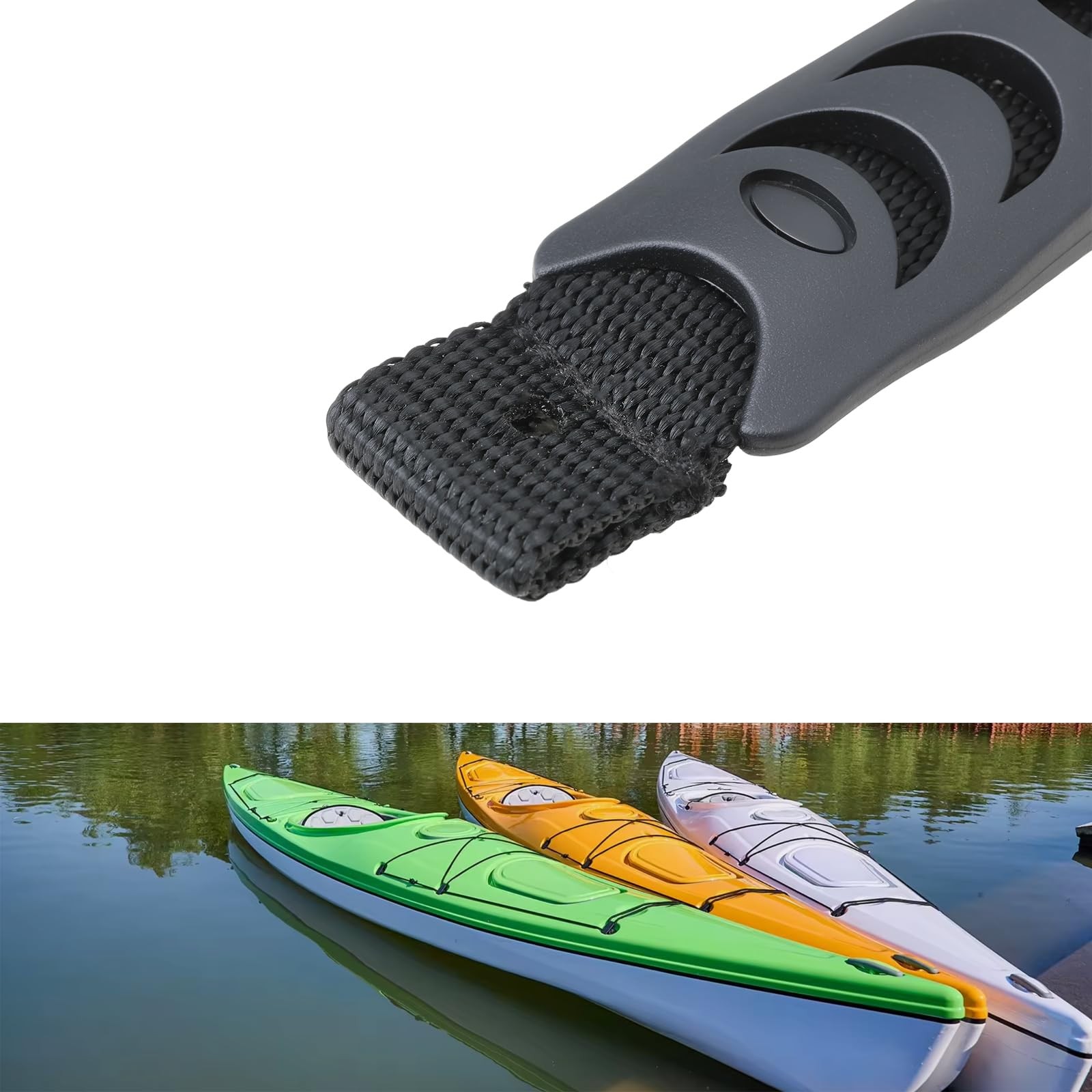 2pcs Kayak Handle Carry Strap 215x33mm Boat Accessories Replacement Kit