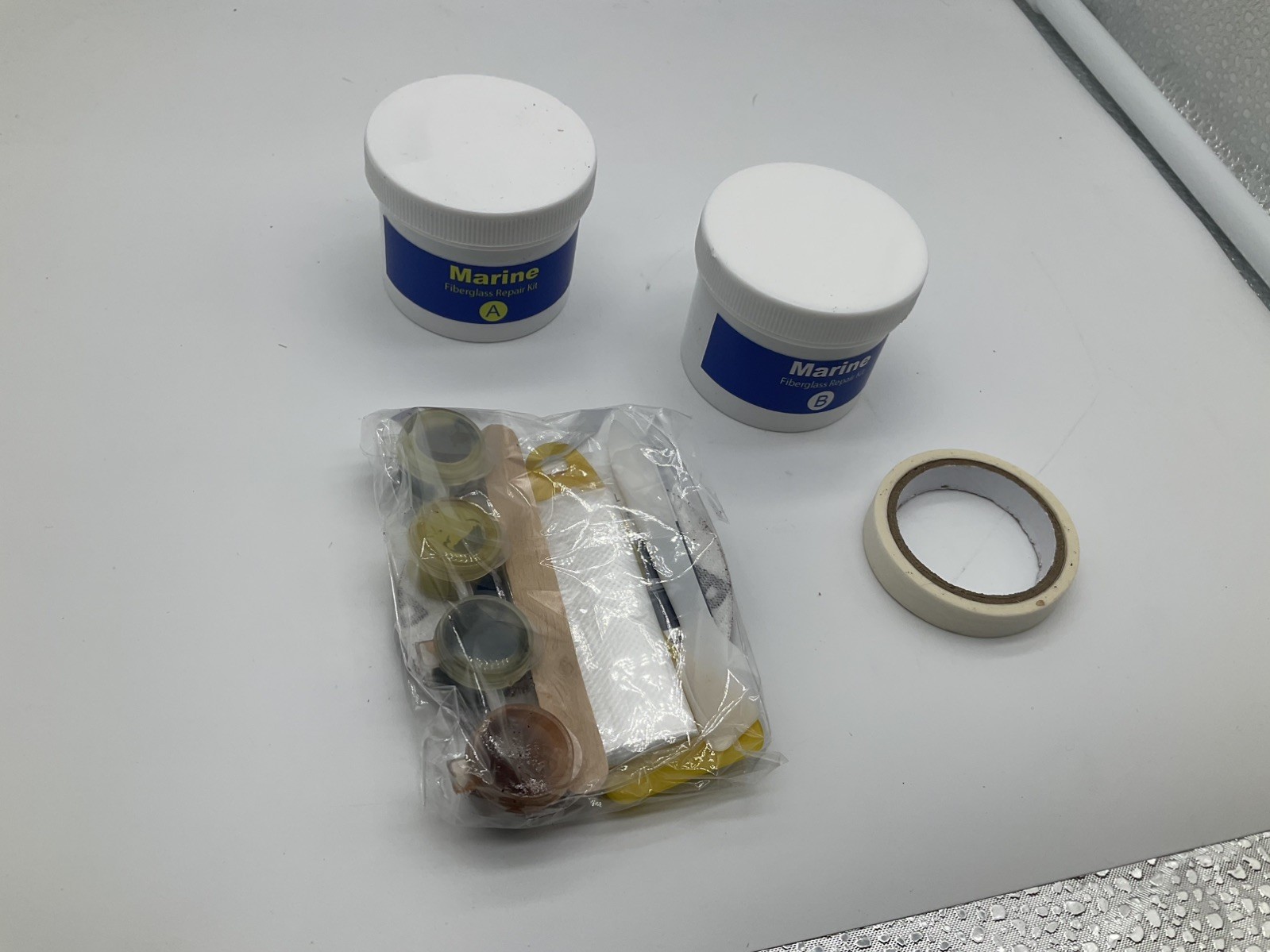 Marine Fiberglass Repair Kit for Boats 4 Colors Gel Coat Patch Waterproof NEW