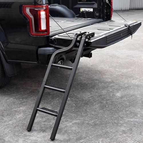 Foldable Pickup Truck Tailgate Ladder, 42″ Heavy Duty Universal Folding