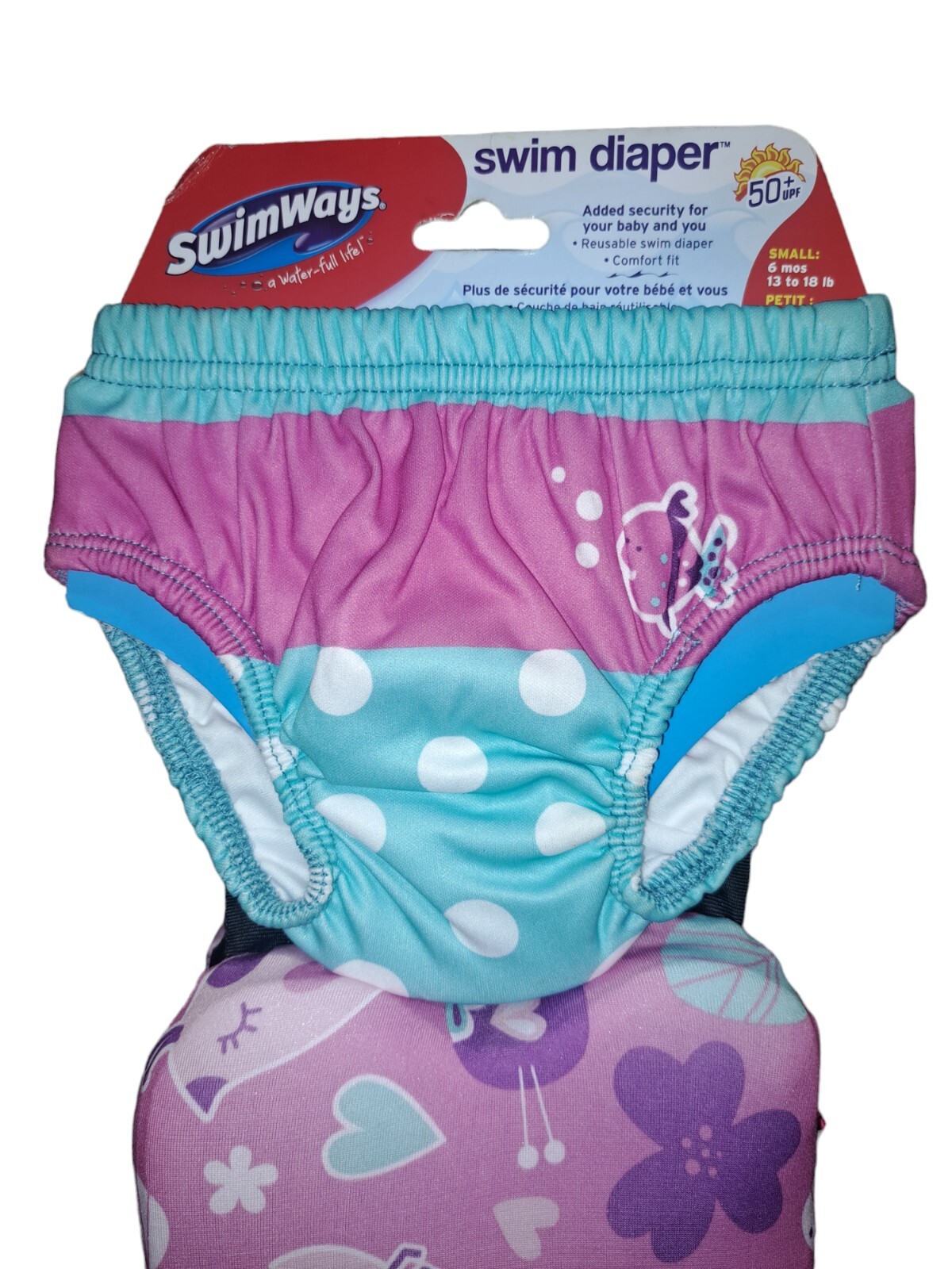 SwimWays Power Swimr Training Swim Diaper – Medium (3-6 Years, 35-55lb) (Flaw)