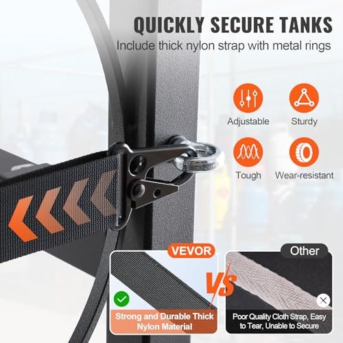 Refrigerant Tank Rack – 1 x 50lb, 2 x 30lb & 3 Small 12.99″ x 15.55″ x 49.76″