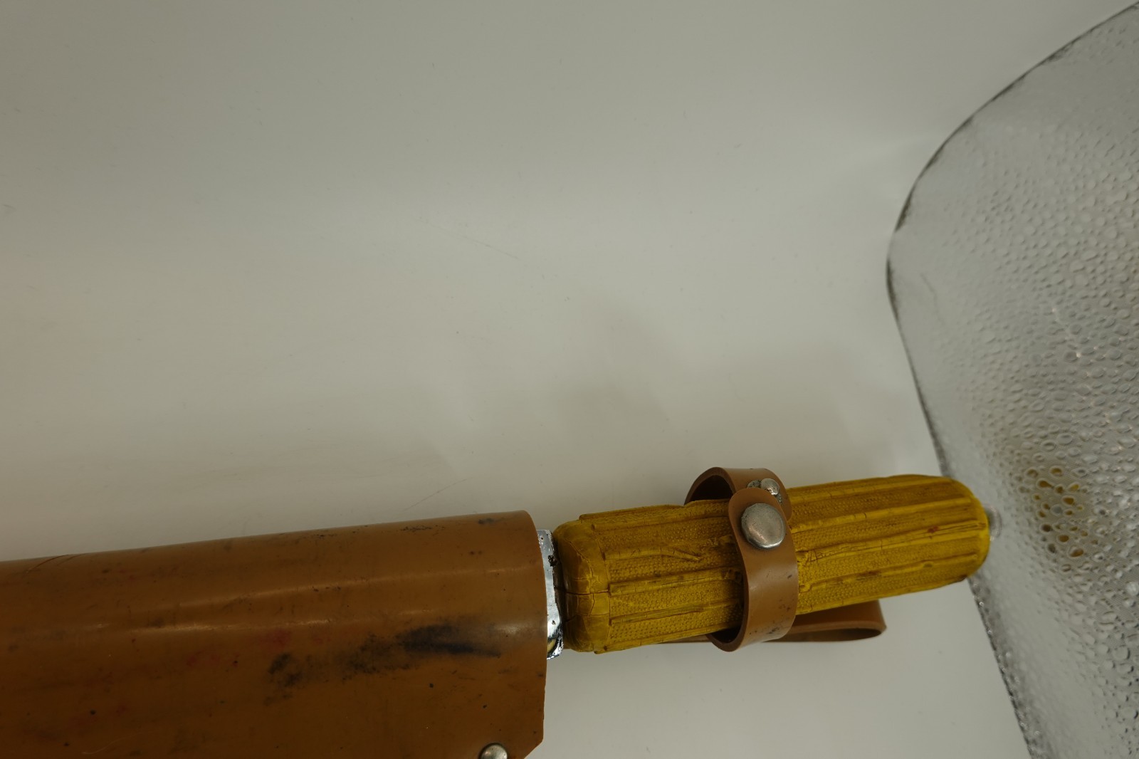 Vintage Diving Knife Dive Diver Tool Stainless Steel Yellow Rubber Handle Japan