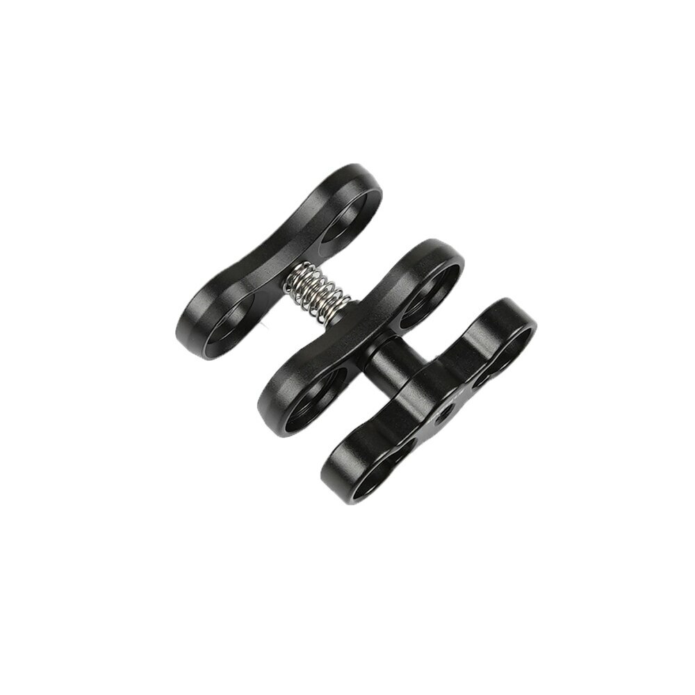 1″ Ball Clamp Diving Dual Holes Ball Butterfly Clip Arm Mount Underwater Housing