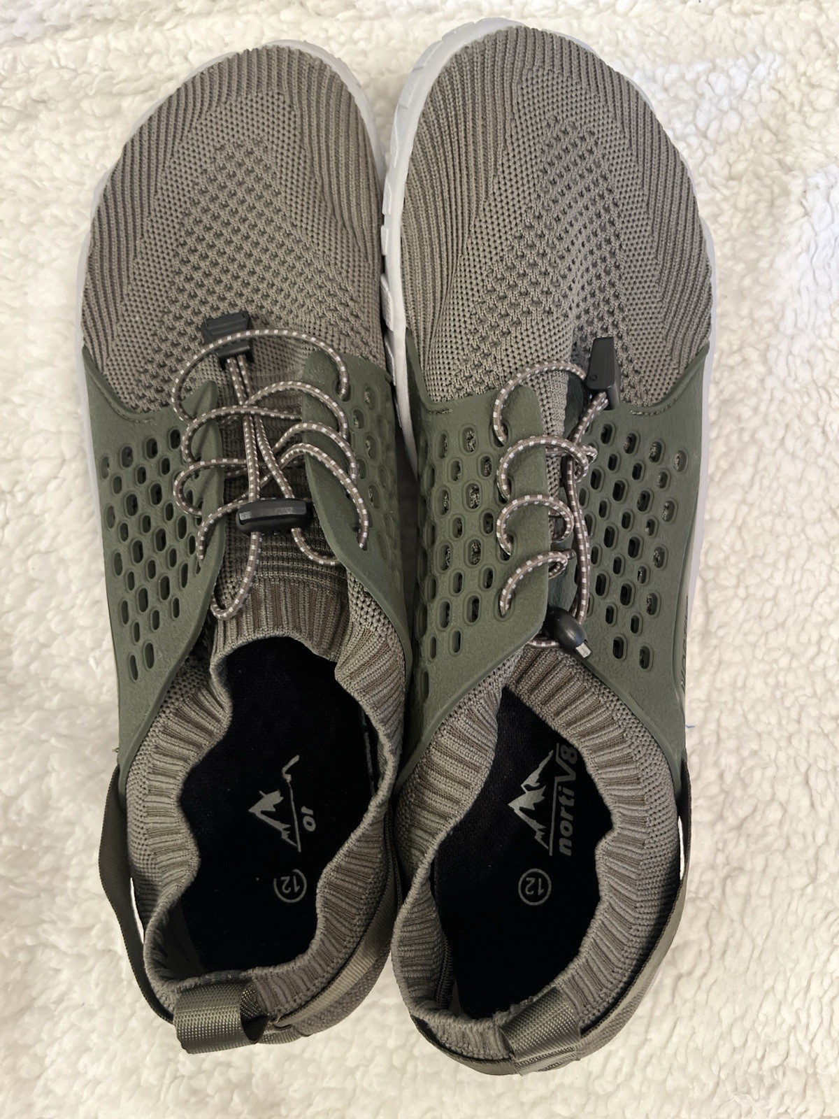 Nortiv 8 Quick Drying Water Shoes Size 12 Army Green Diving Kayaking Beach River
