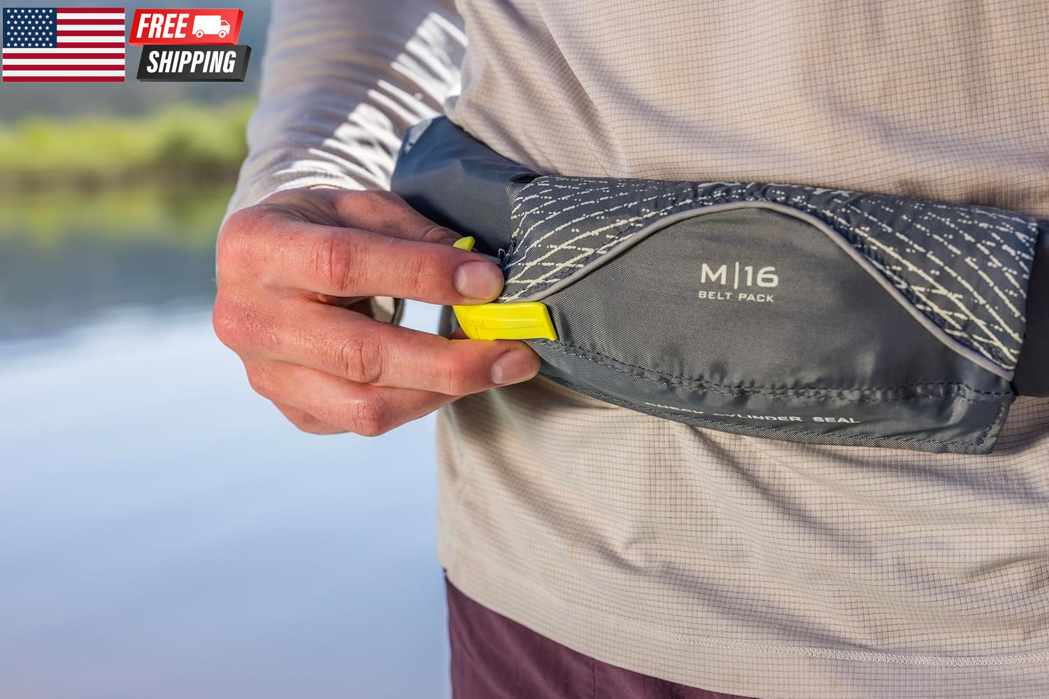 M-16 Manual Inflatable Belt Pack, U.S. Coast Guard Approved, Low Profile, Compac