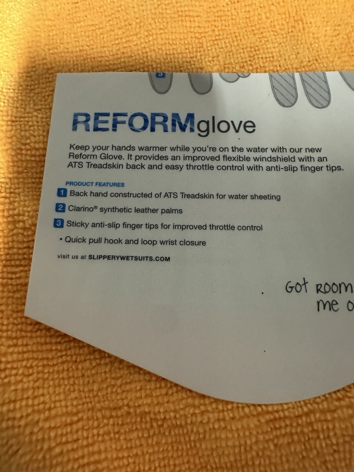 SLIPPERY Reform Adult XXL NOS GLOVES ANTI-SLIP WATERCRAFT JETSKI PWC AQUA
