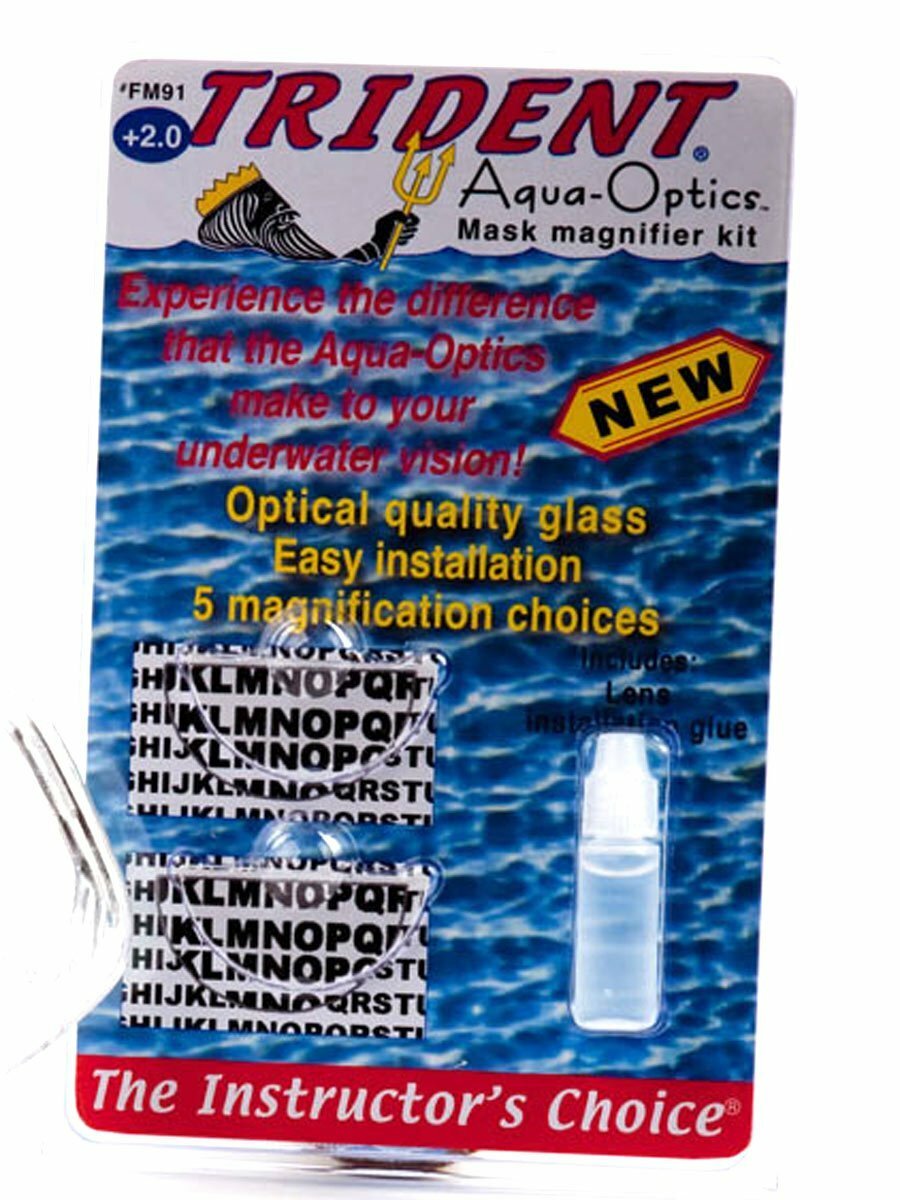 Aqua-Optics Dive Scuba Mask Magnifier Gauge Readers Kit (pair) FM91-2.0