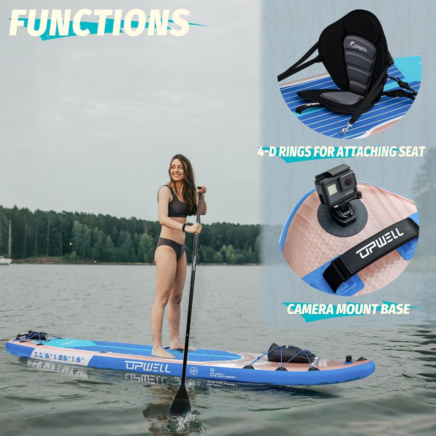 Durable 11’6″ SUP Package for Water Adventures