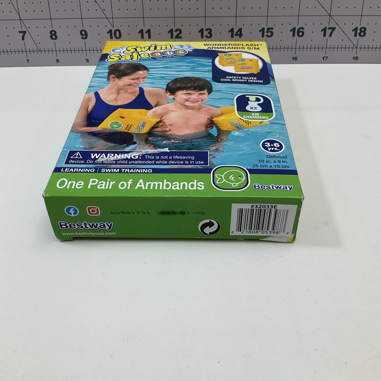 Swim Safe ABC Yellow Armbands Swimming Size S/M 3-6 Years