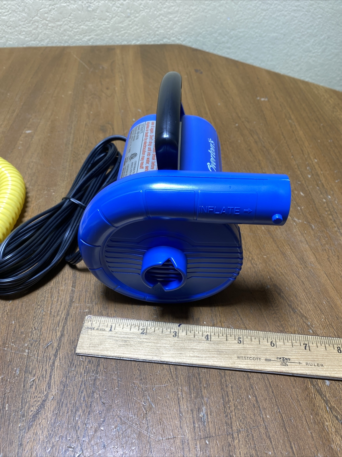 OVERTONS High Pressure PUMP Inflator & Deflator 110v MARINE AUTO BOAT