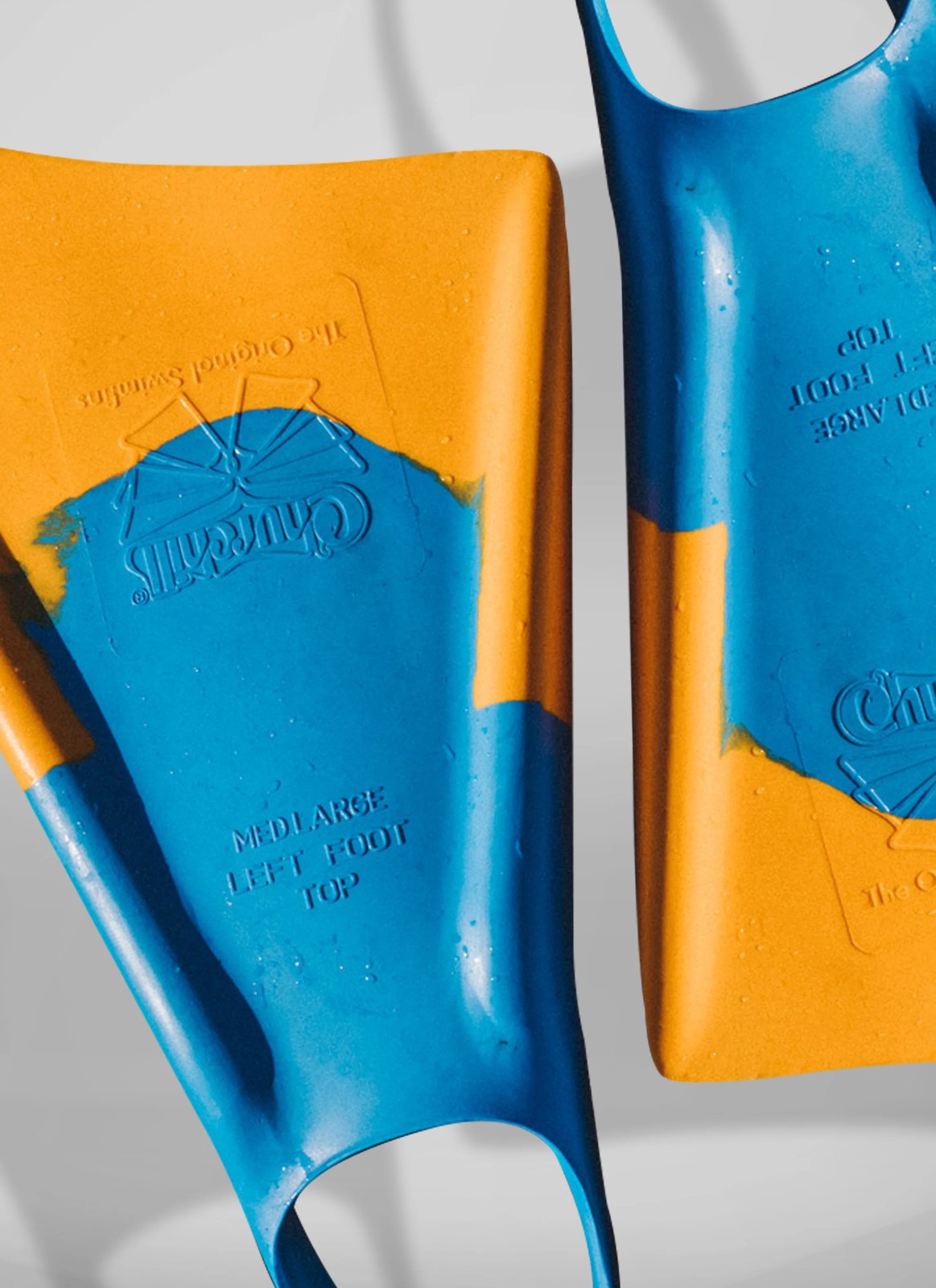 Churchill Makapuu Swim Fins – 2026 – Yellow/Blue, ML (9-10.5 US)