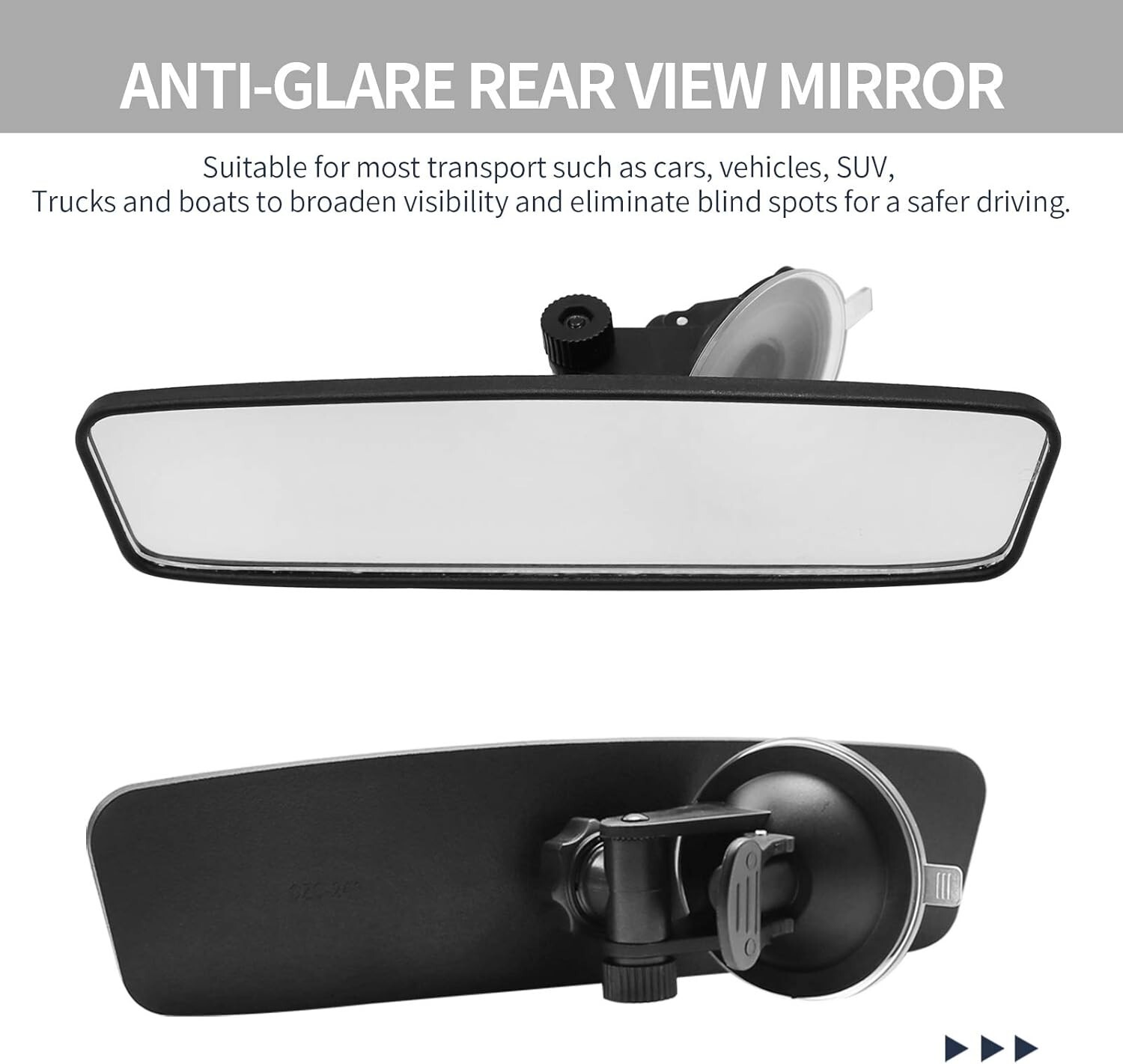 Boat Rear View Mirror Marine Nautical Safety Water Ski Boat Mirror Dashboard New