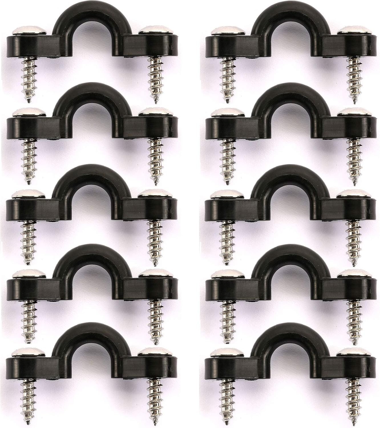 10PCS Nylon Pad Eye Kit with 20 Stainless Steel Screws for Kayak Rigging