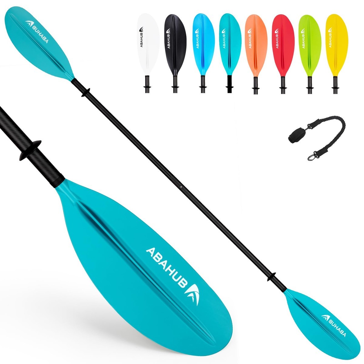 Abahub 1 X Carbon Kayak Paddles 90.5 Inches Kayaking Oars For Boating Canoeing