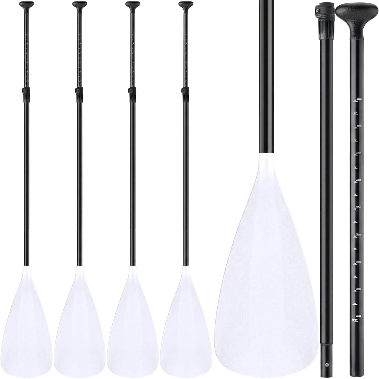 4 Set of 3 Pieces SUP Paddle Board Paddle Adjustable Paddleboard Lightweight Sta