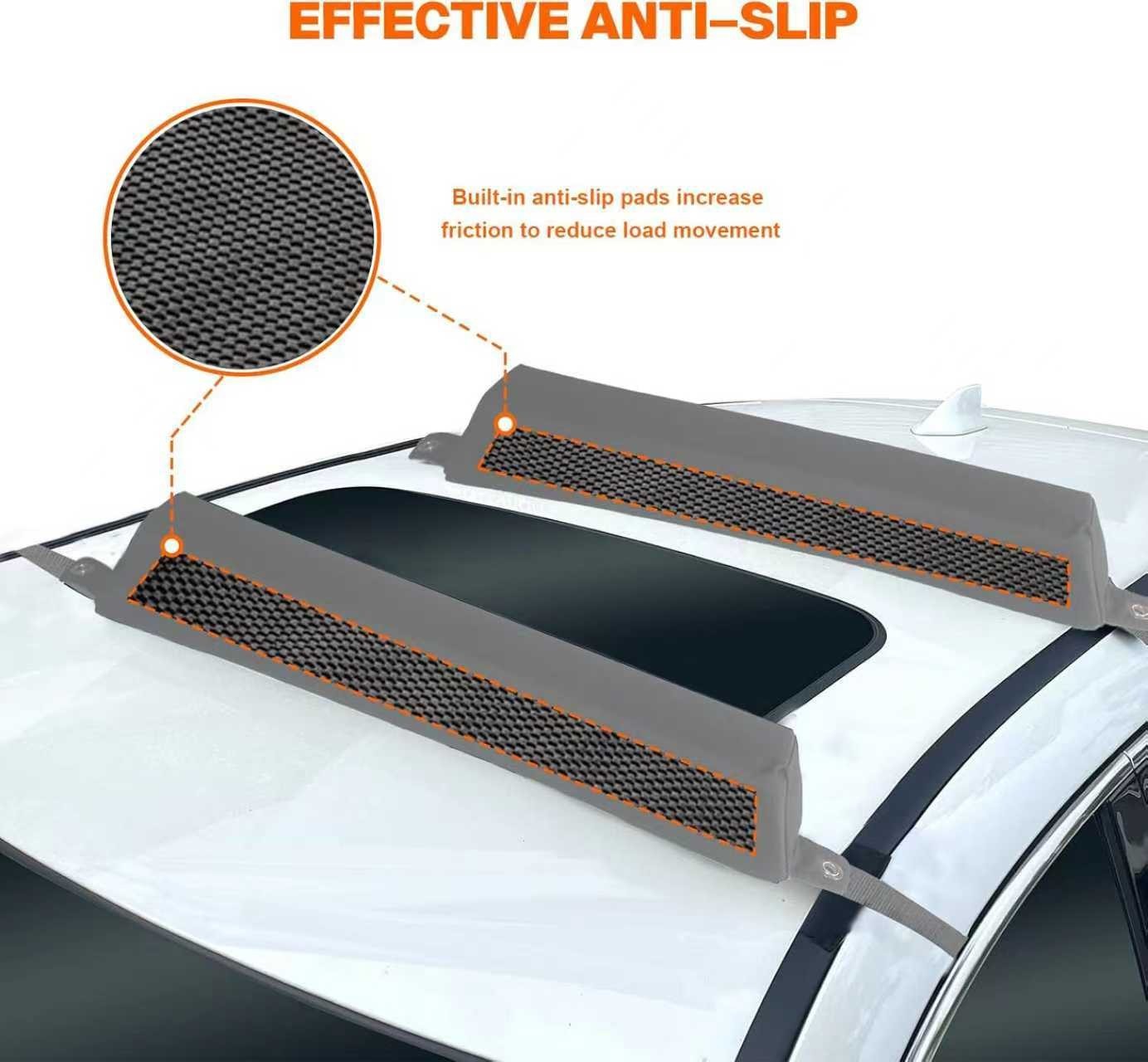Universal Roof Rack Pad for Kayak Surfboard Canoe – Heavy-Duty, Anti-Slip