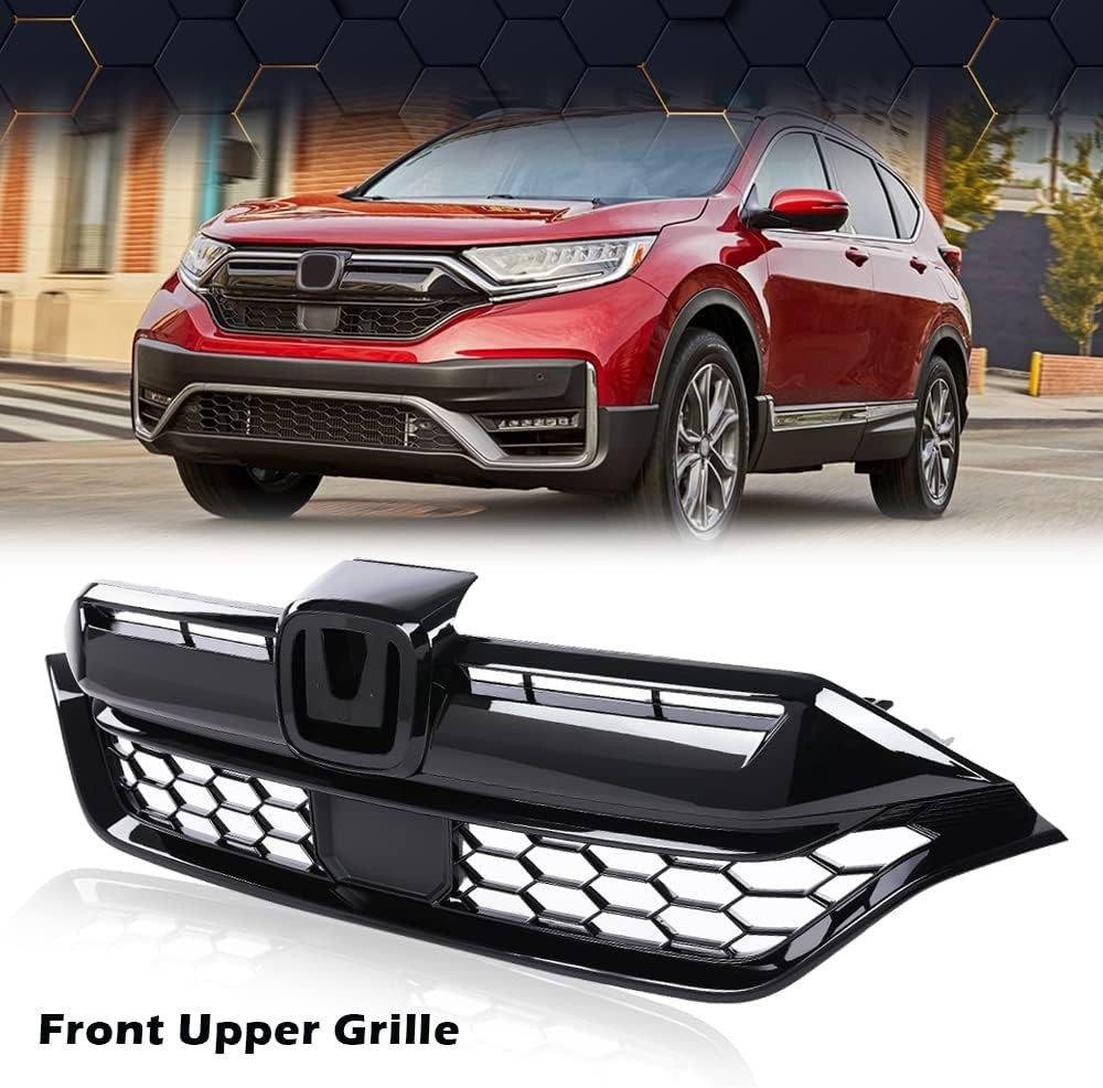 Front Upper Grill Grille Compatible with Honda CR-V 2020 2021 2022 71121TLAA60