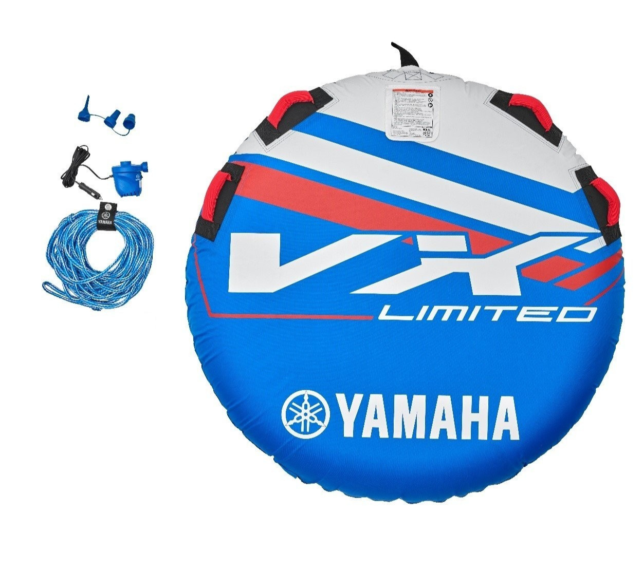 Yamaha Inflatable Towable Tube for Boating & Jetski – Pump & Rope Included 54″