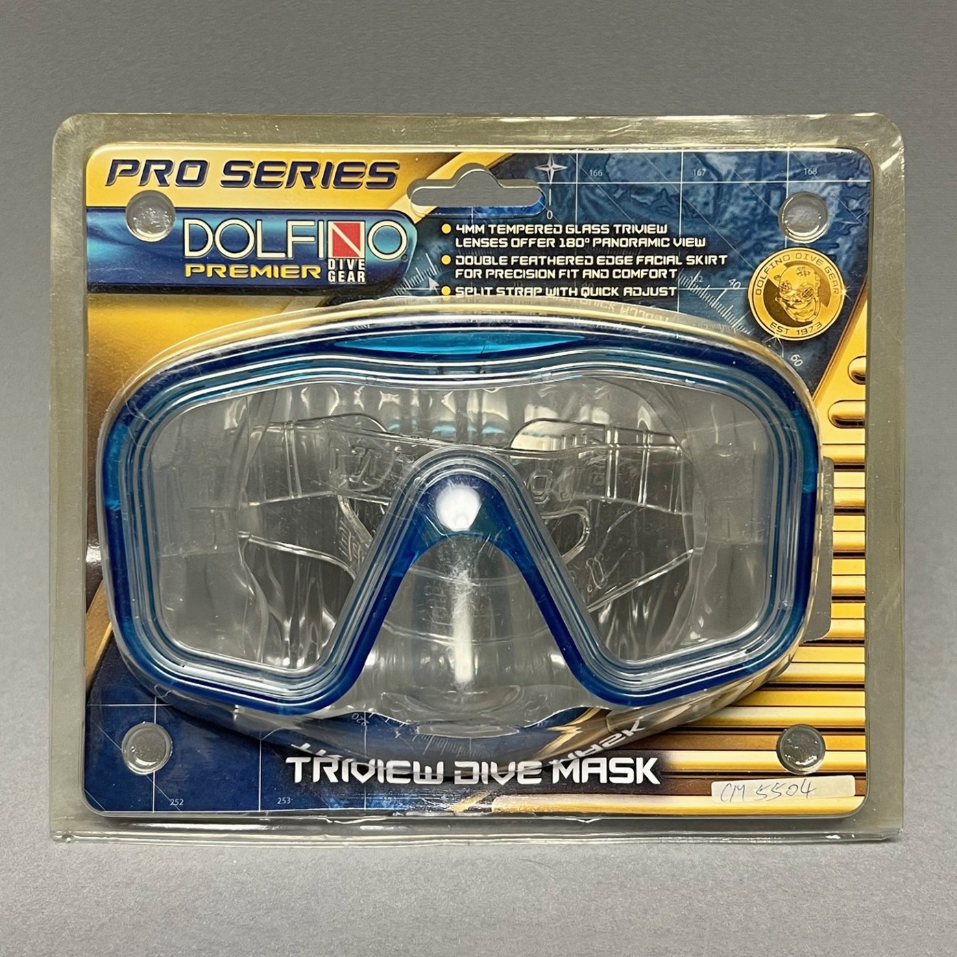 DOLFINO Premier PRO SERIES Youth Dive Mask POLYCARBONATE LENS CM-5504