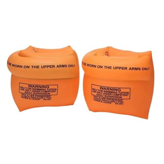2-4 Pack Arm Floaties for Kids and Adults, Pool Floats, 1 Pair-Orange
