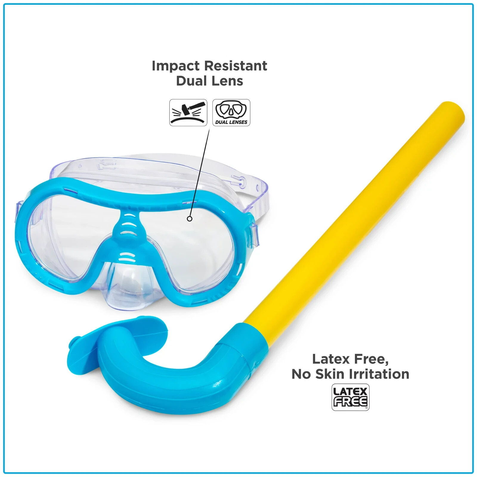 Dolfino Octopus Unisex 5 Piece Dive Set for Children, Blue Ages 3+