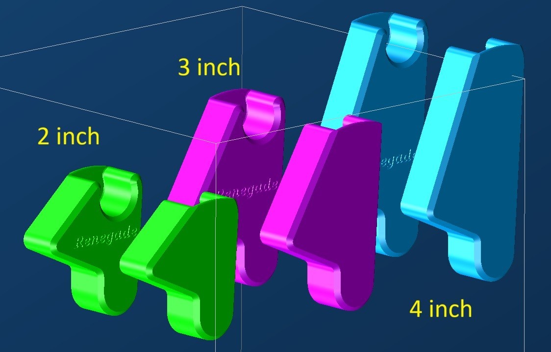 Ascend 133x Tournament, 128x, Seat Riser Sets