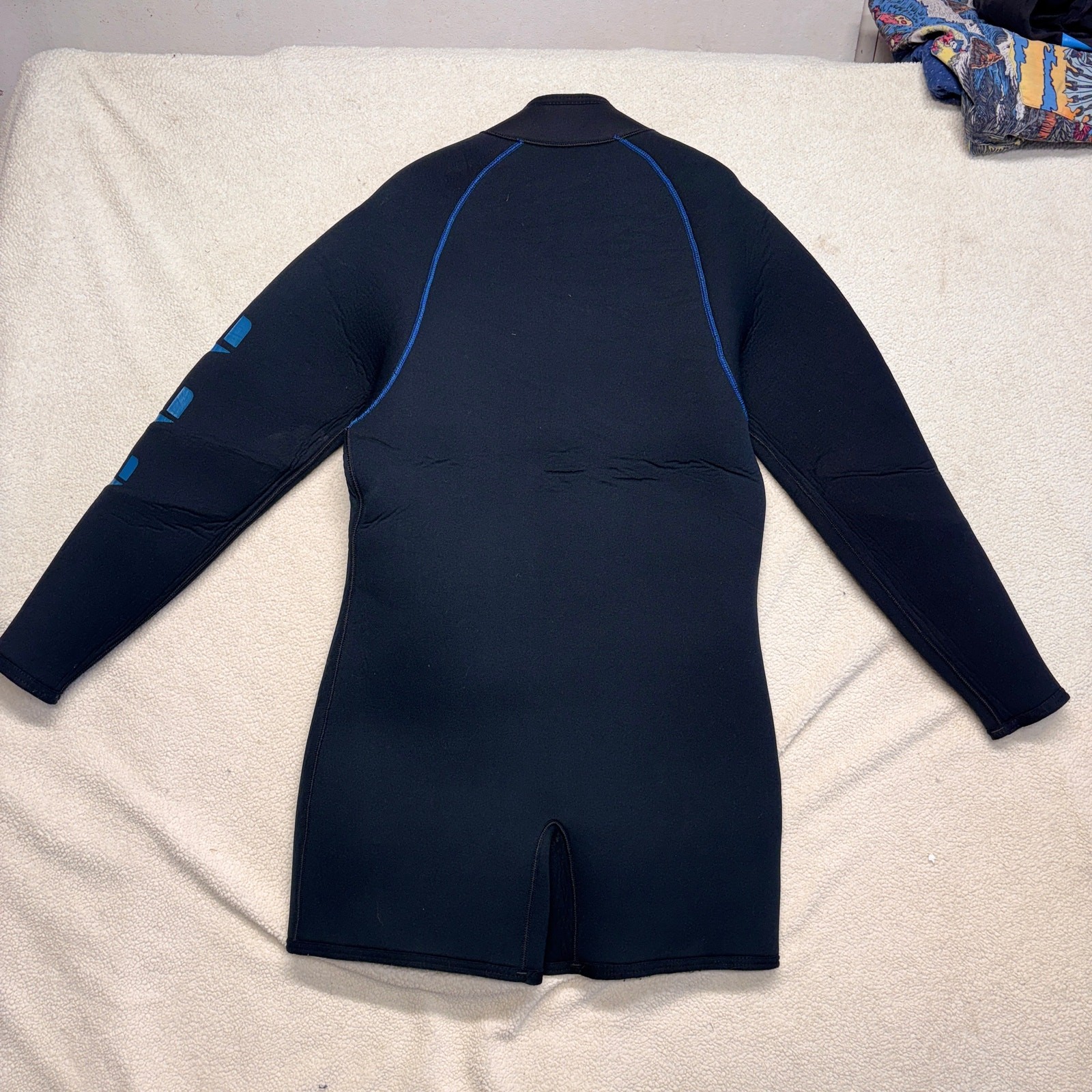 Mares Wetsuit Mens XL Navy Blue Neoprene Scuba Full Zip Swim Diving 2 Piece Set