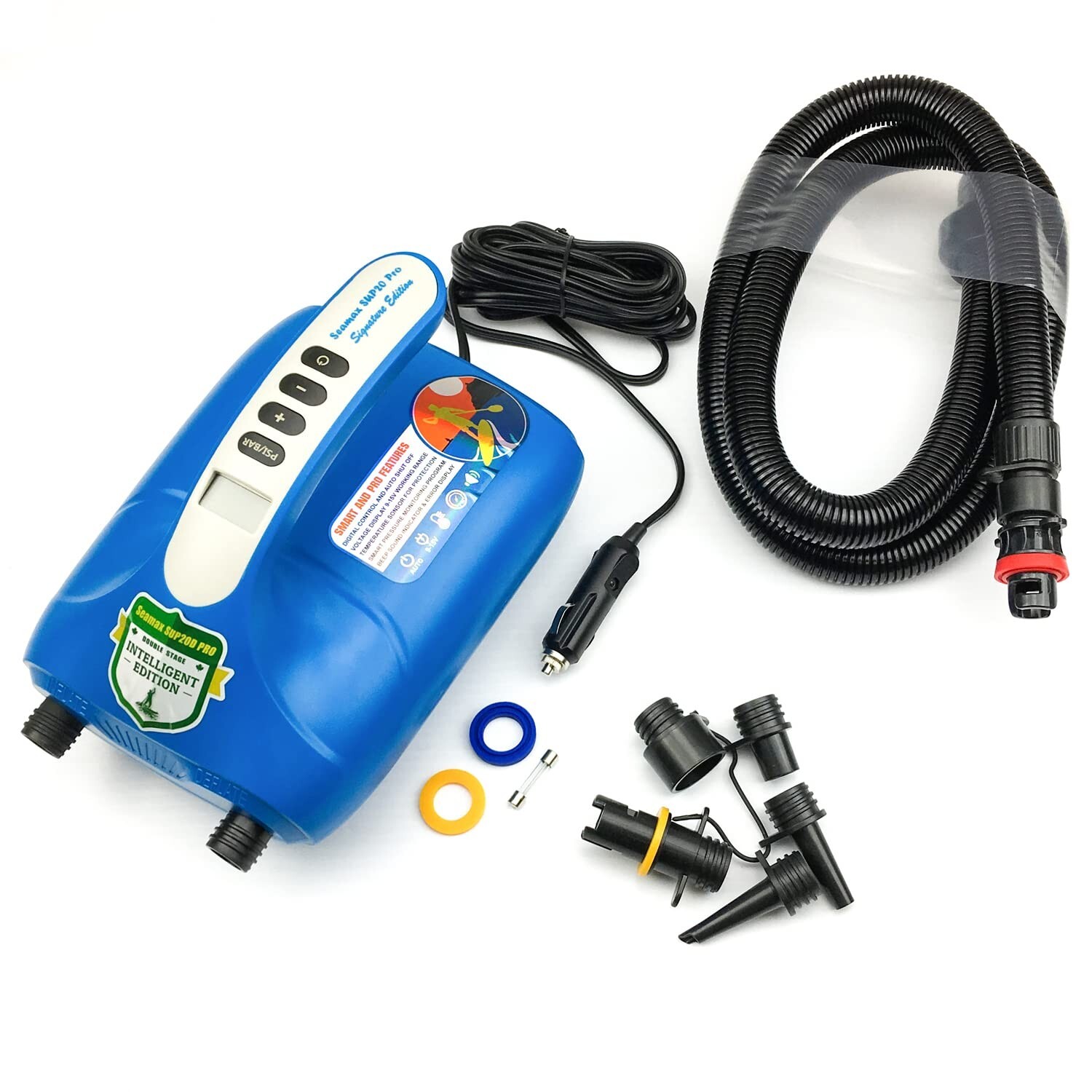 Seamax Marine SUP20D Electric Air Pump for Inflatable Paddle Board, Max 20 PS…