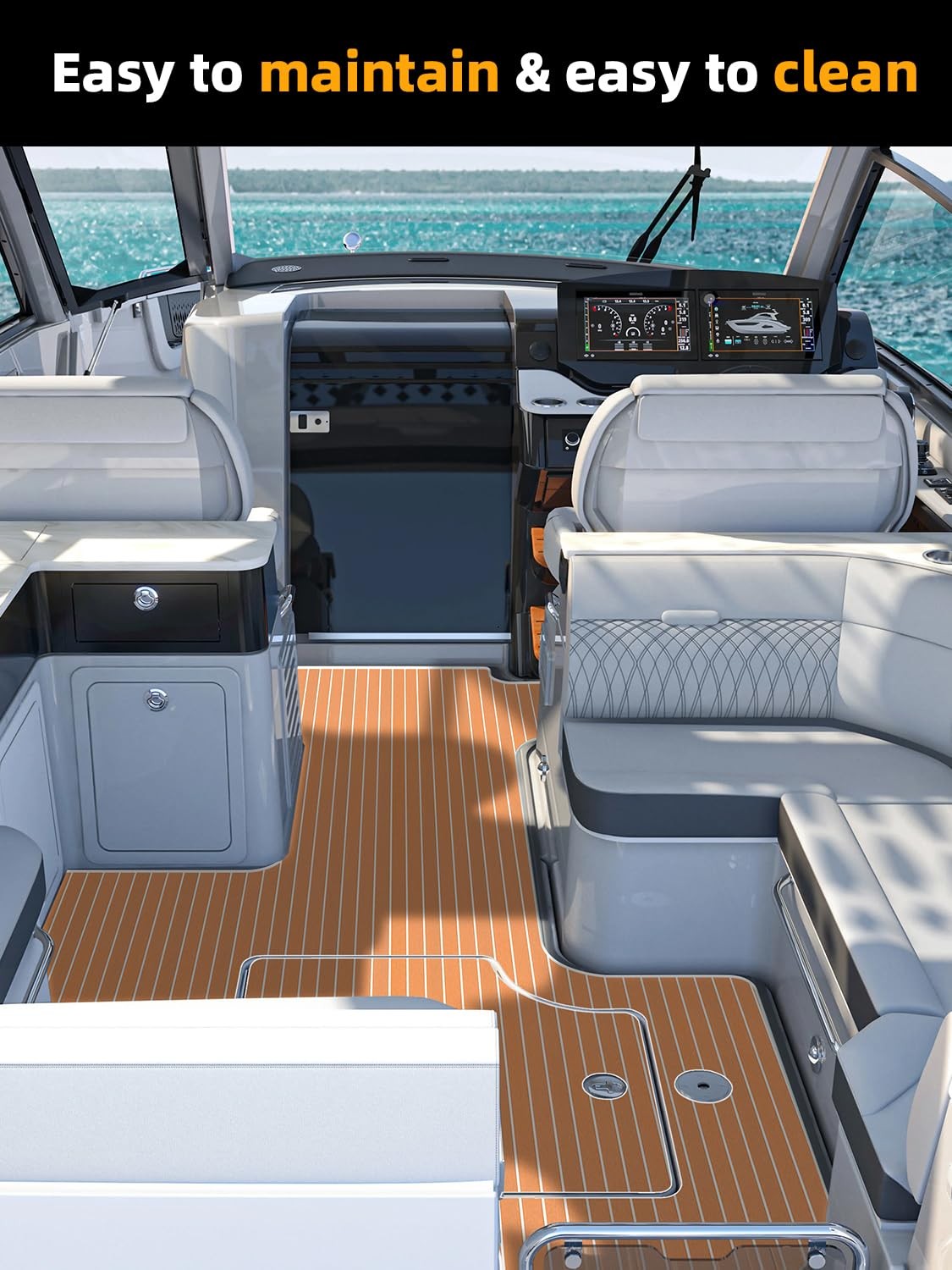 Focean Boat Flooring Eva Foam Boat Decking Faux Teak Marine Flooring Marine Mat