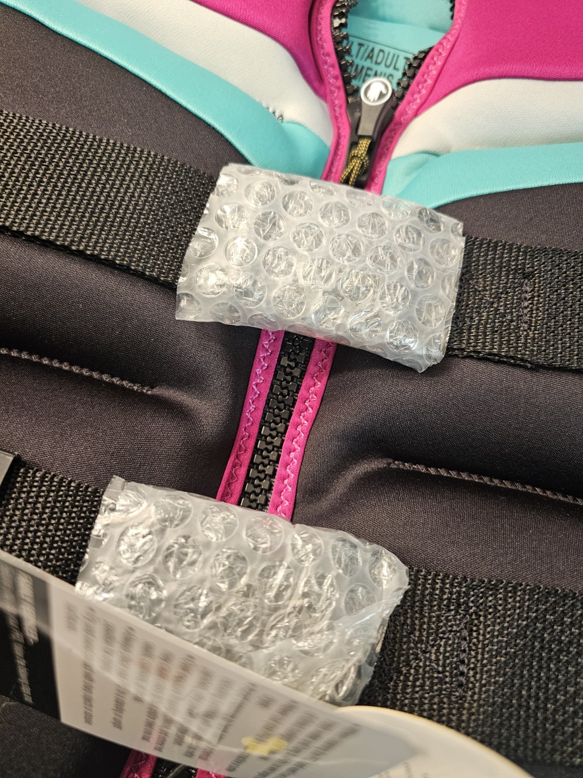 Overboard USCG/TC Approved Women’s Medium Life Jacket PFD Vest Pink/Teal/Black