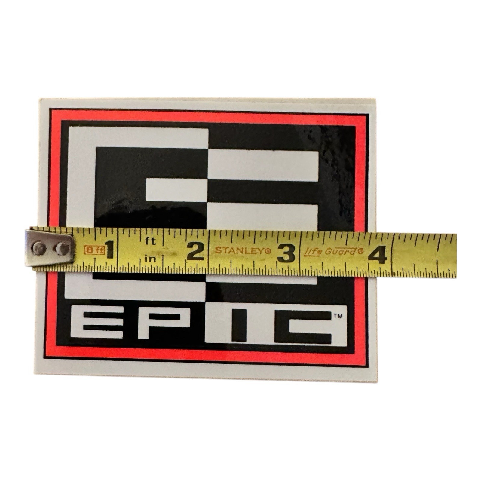 Original Epic Surfboards Tim Phares Neon Orange 80s 90s Vintage Surfing Sticker