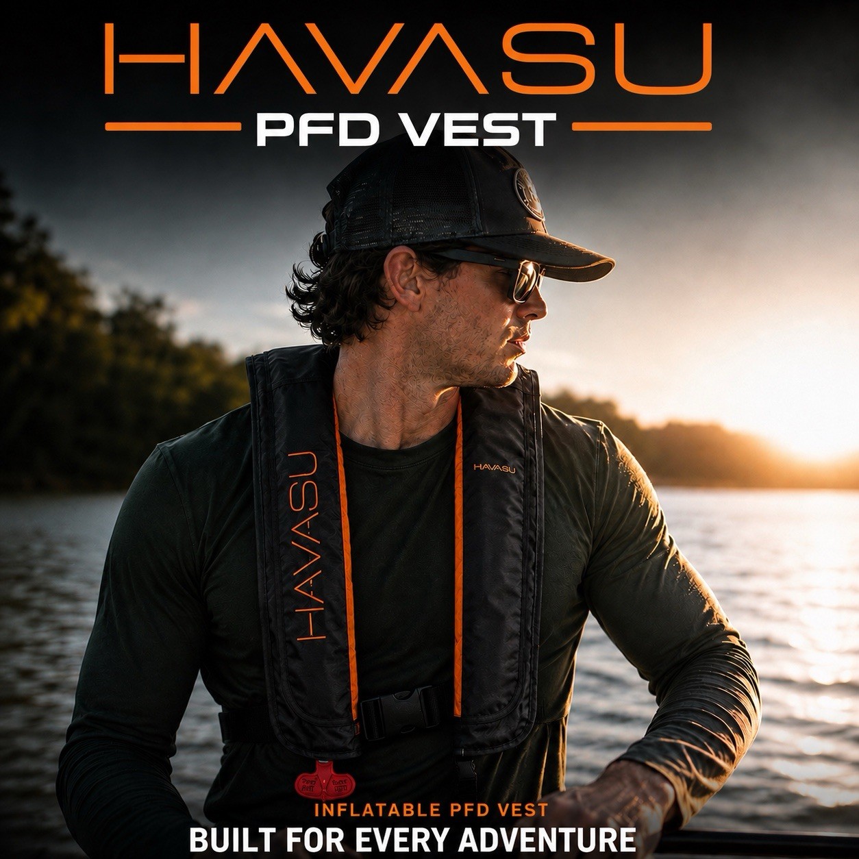 Havasu Inflatable Life Jacket Vest Automatic/Manual PFD 24G CO2 USCG Approved
