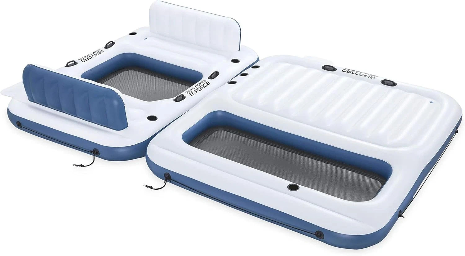 Giant Inflatable Floating Party Island Lounge 8 Person Lake Raft Platform Cooler