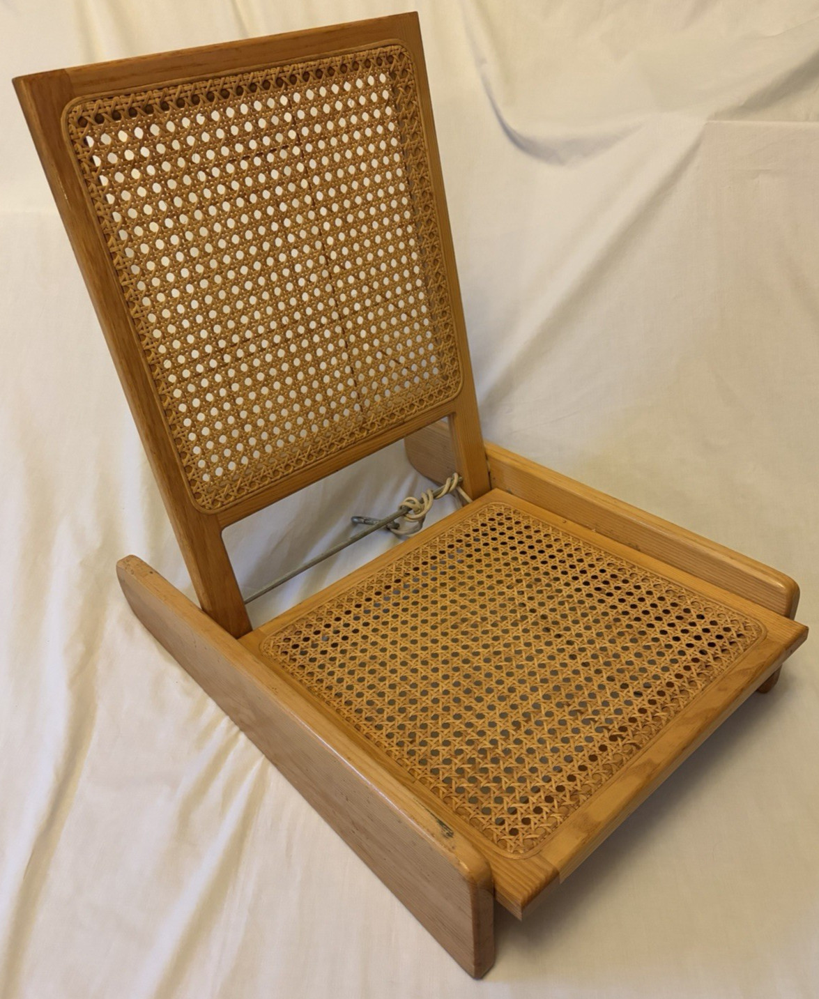 Essex Industries Canoe Seat-Folding Wicker/Rattan/Cane/Wood-Boat Portable Chair