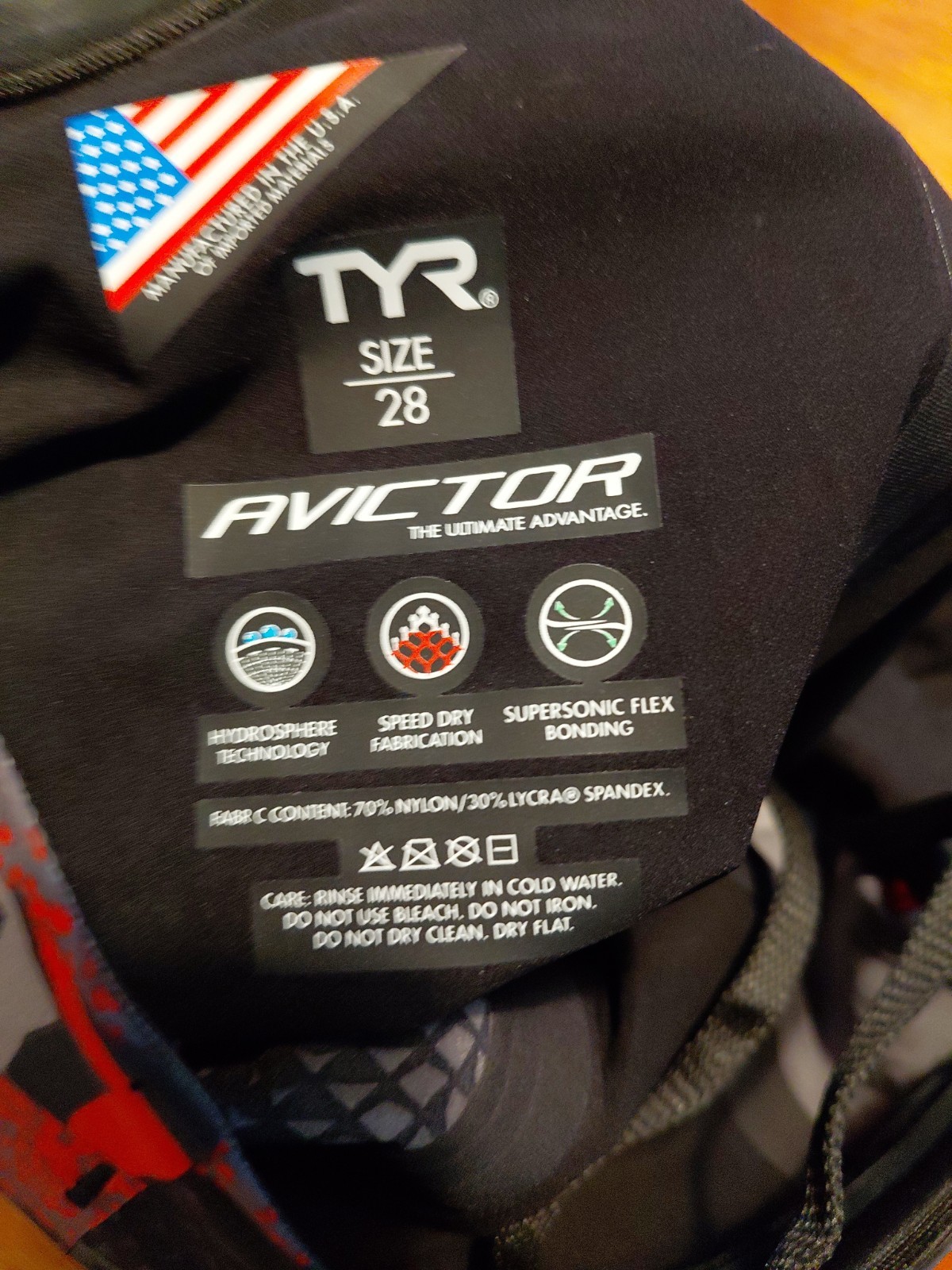 TYR Prelude Male Short Competitive Jammer Grey/Red Mens Size 28