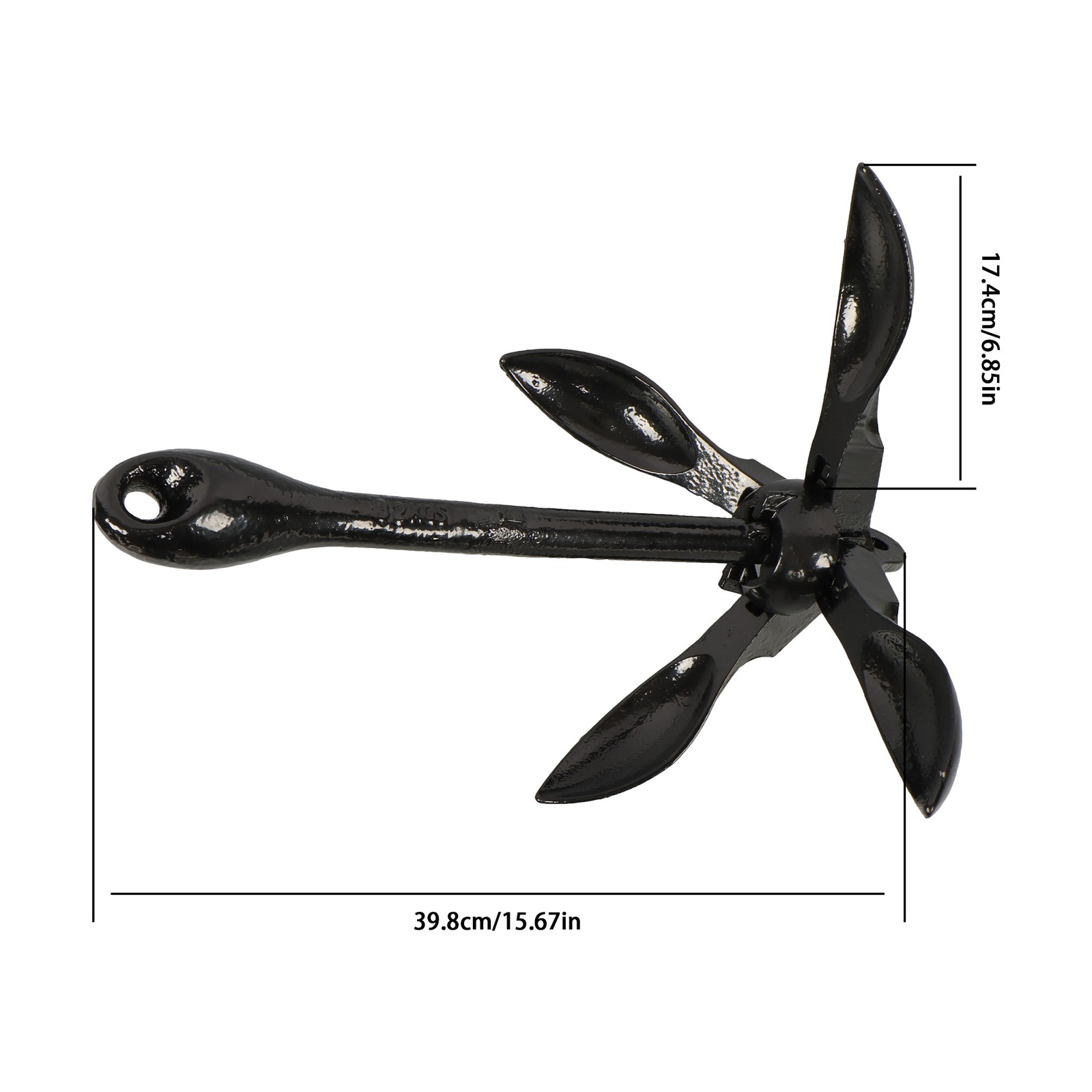 1.5 3.3 5.5 7.1LB Folding Anchor Set For Boats Kayak Canoes Motorboat Paddle