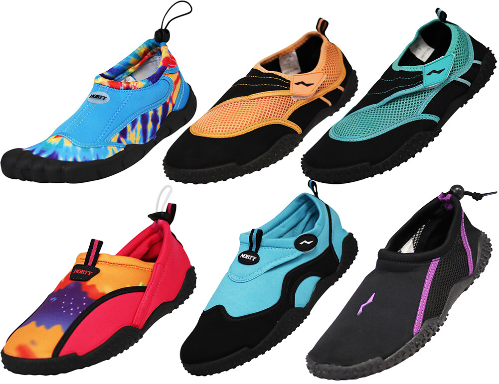 Norty Womens Water Shoes Aqua Socks Surf Yoga Exercise Pool Beach Swim Slip On