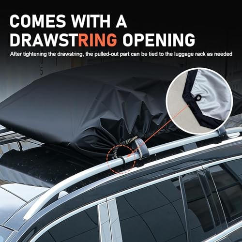 Car Roof Rack Cover, Dual-Sided Waterproof Luggage Rain Cover, Seamless