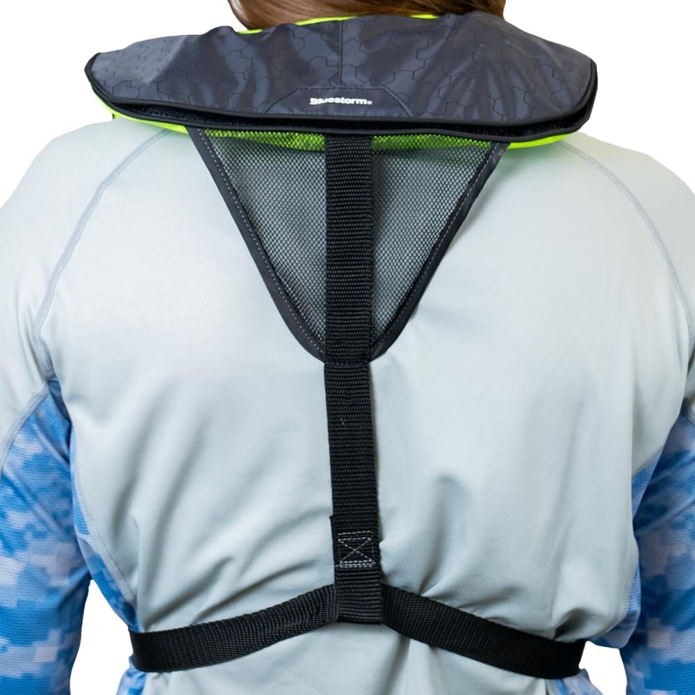 Inflatable PFD Life Jackets for Adults,w/Manual Override Convertibility