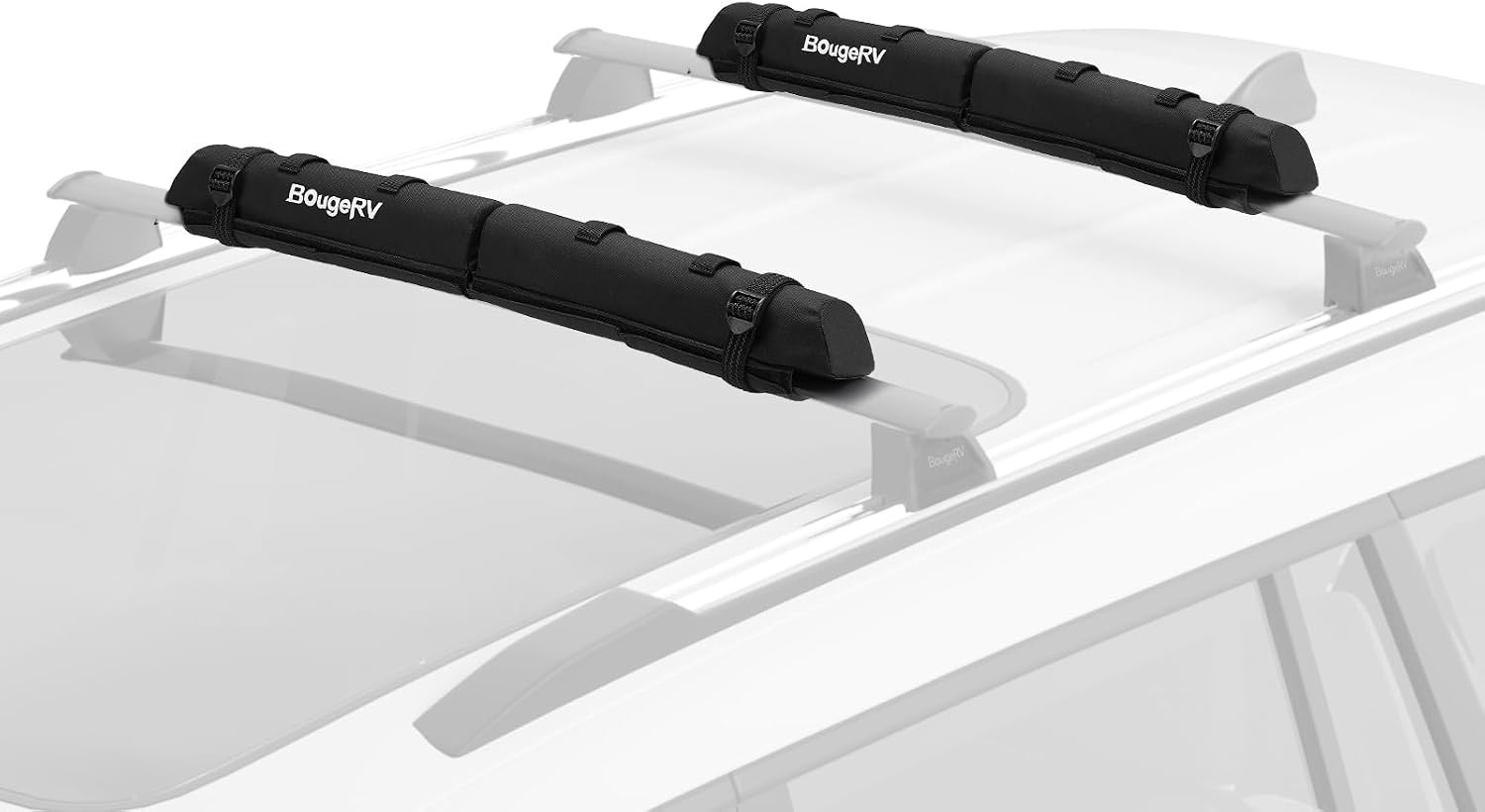 2.0 Soft Roof Rack Pads for Crossbars Protective, Water-Resistant Pads Surfbo…