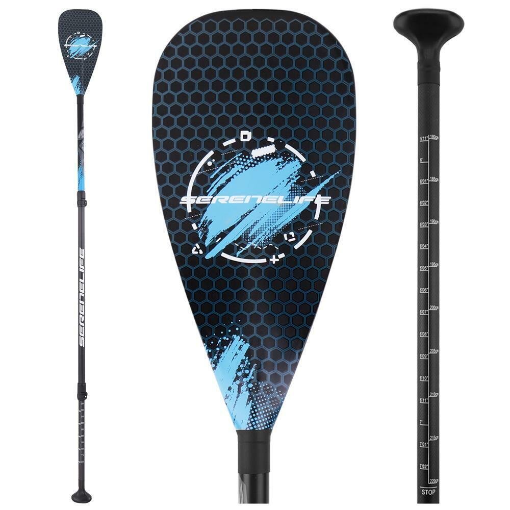 SereneLife Adjustable 3-piece Mix Carbonfiber Paddle Lightweight Compact Design