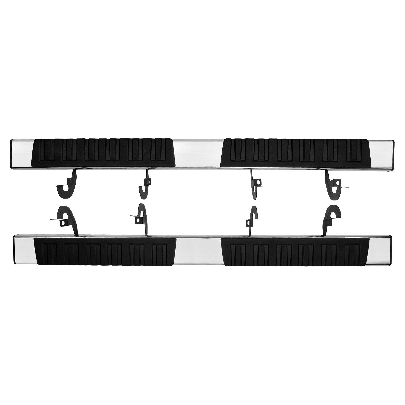 6″ 500lb Stainless Steel Running Boards for Chevy/GMC Crew Cab 2-Piece Set