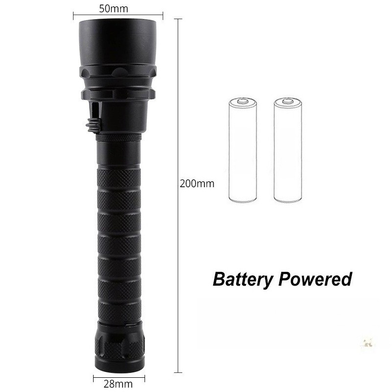 300000LM 5*leds LED Diving Flashlight Scuba Dive Torch Professional Diver Light