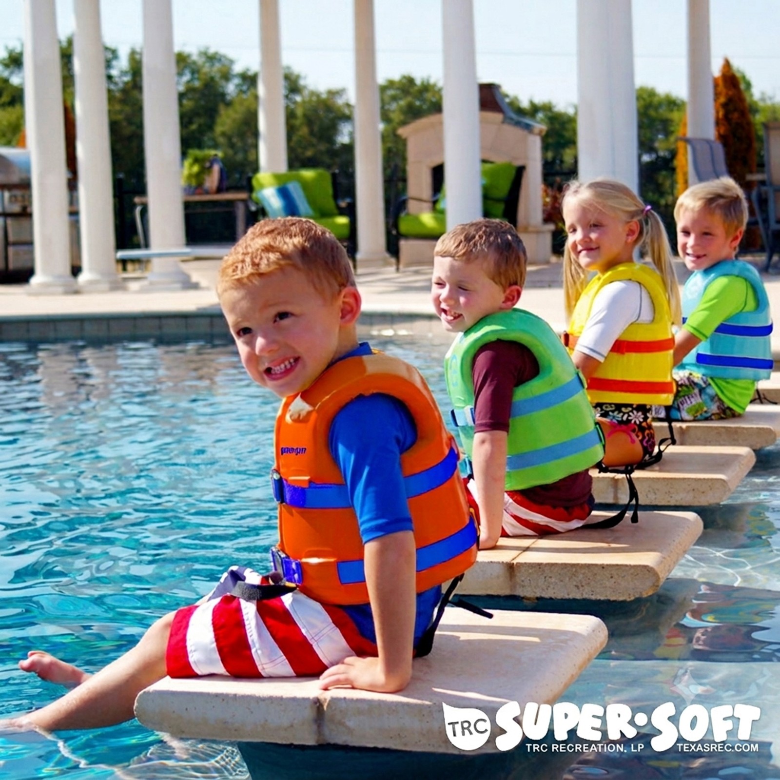 TRC Recreation Super Soft Child Life Jacket Swim Safety Vest, X Small, Yellow
