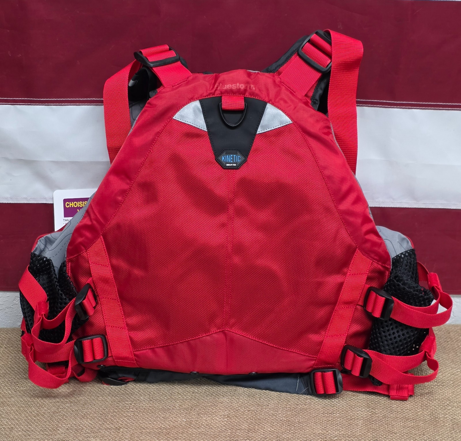 Bluestorm KINETIC Kayak Life Jacket Fishing Angler Vest Type III PFD, Nitro Red
